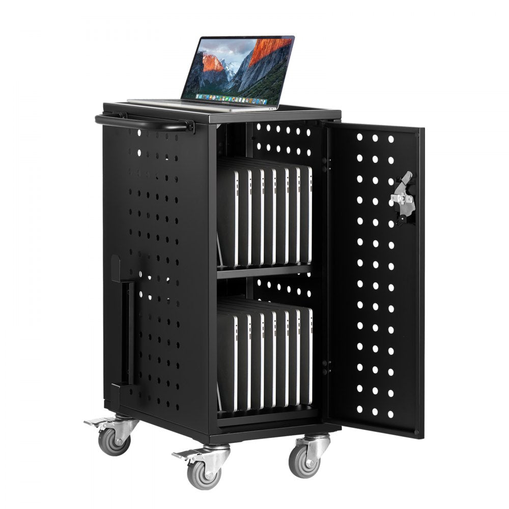 SCC-16P - 15.6" Mobile Laptop Charging Cart with 16 Slots