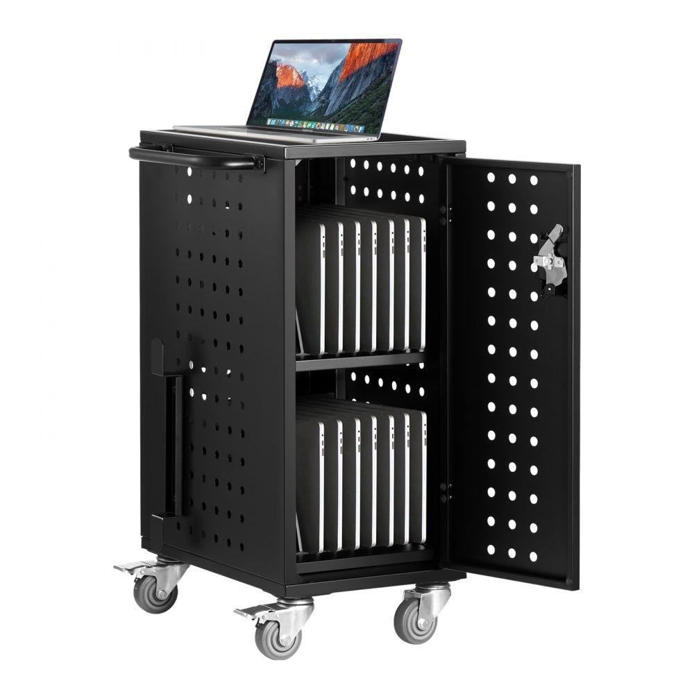SCC-16P - 15.6" Mobile Laptop Charging Cart with 16 Slots