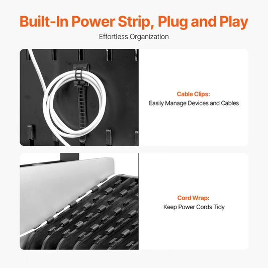 SOC-32P - Mobile Charging Cart for 32 Devices, 15.6" Screen, Durable Metal