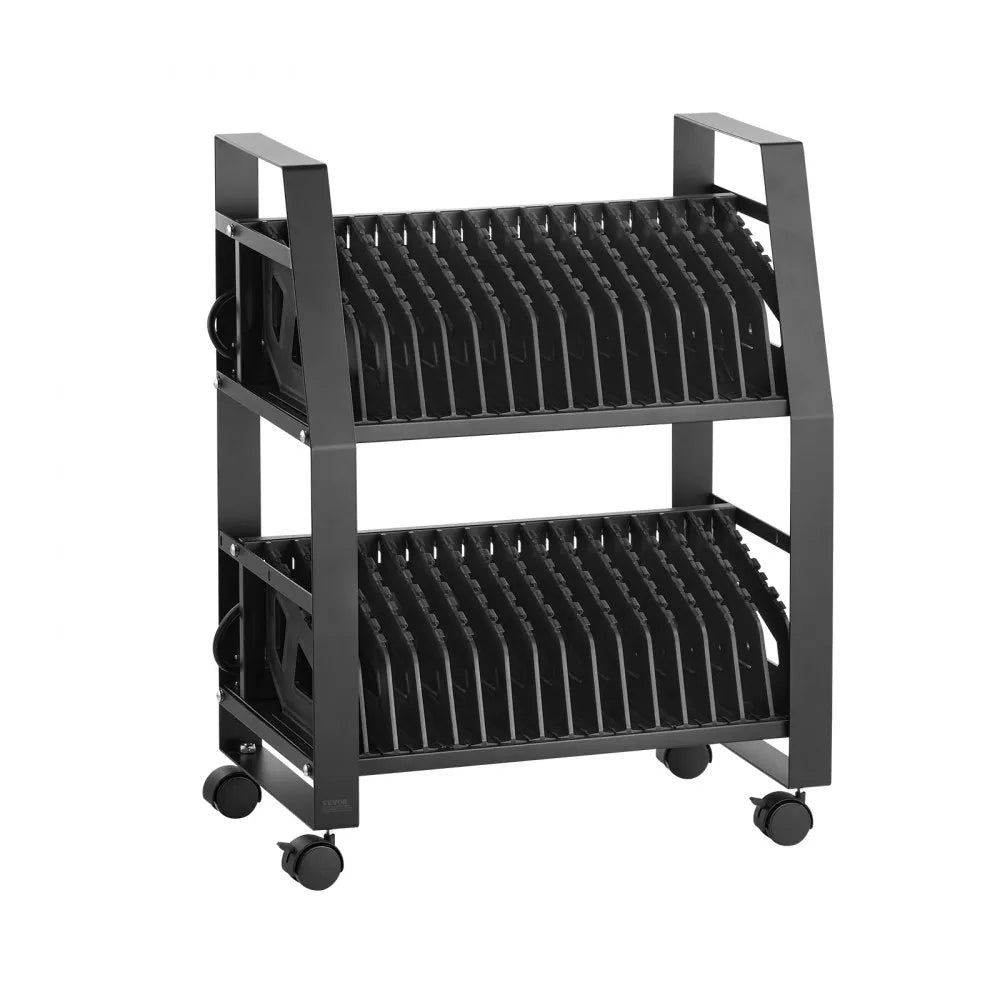 SOC-32P - Mobile Charging Cart for 32 Devices, 15.6" Screen, Durable Metal