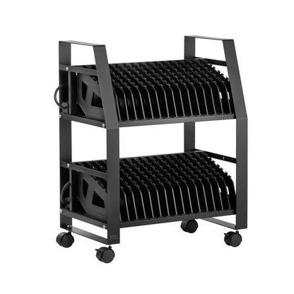 SOC-32P - Mobile Charging Cart for 32 Devices, 15.6" Screen, Durable Metal