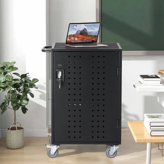 SCC-32P - Secure 32 Device Charging Cart with Wheels, Up to 15.6" Screens