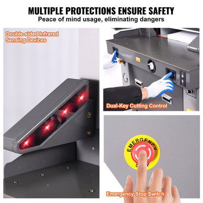 H670TV7 - Precision Electric Hydraulic Paper Cutter – 660.4mm, Cuts 800 Sheets