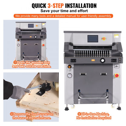H670TV7 - Precision Electric Hydraulic Paper Cutter – 660.4mm, Cuts 800 Sheets
