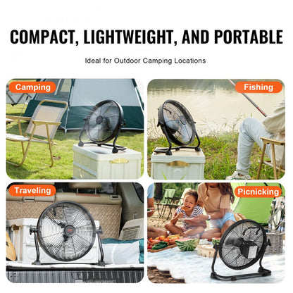 FS30 - Portable 12" Cordless Fan for Home & Office Use
