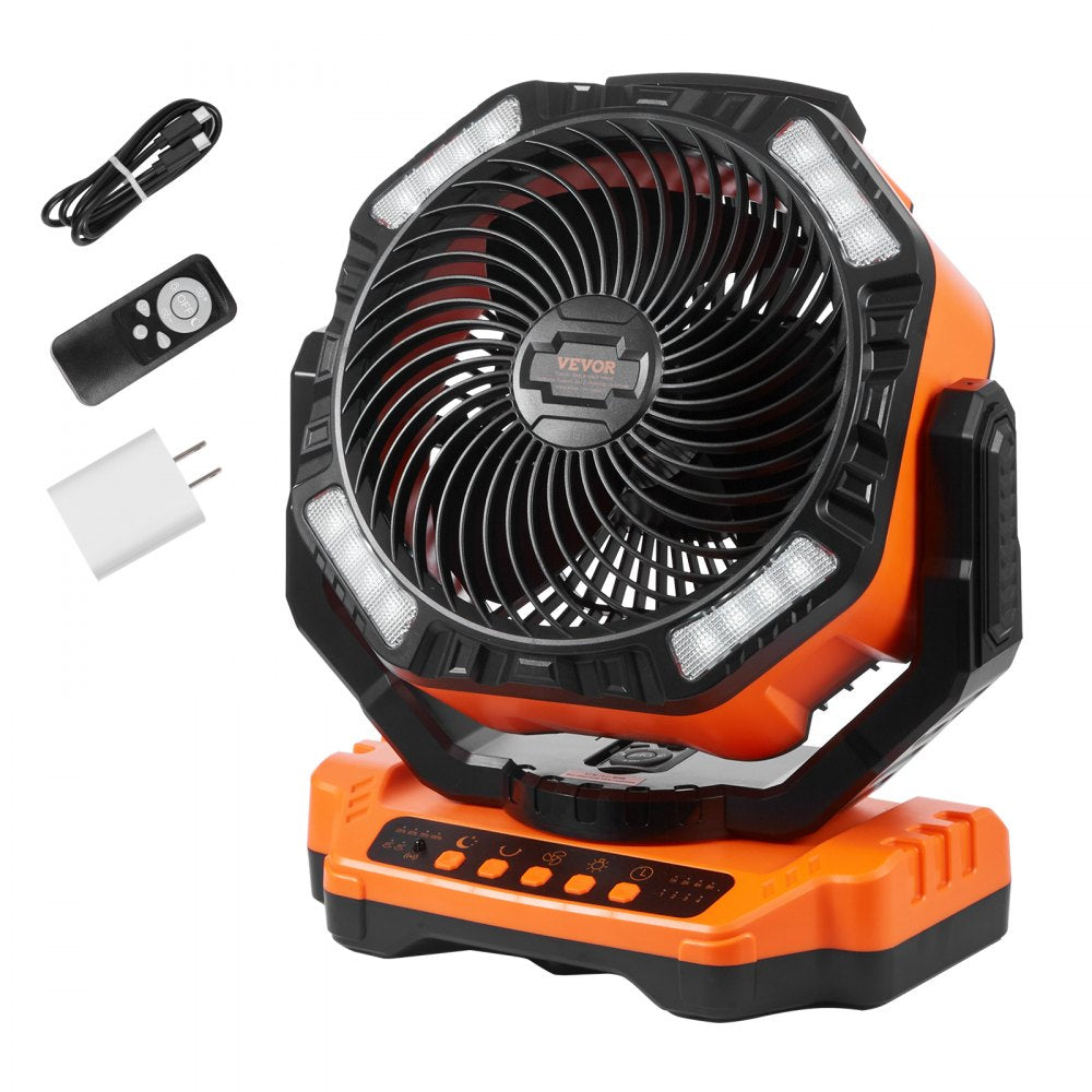 D13 - Compact 13" Rechargeable Portable Fan for Travel & Camping