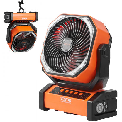 D12 - Versatile 9-Inch VEVOR Rechargeable Fan for Home & Outdoor Use
