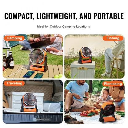 D10 - 8" Rechargeable Cordless Portable Fan for Any Location
