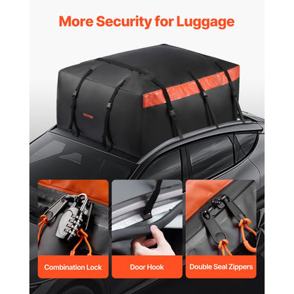 THCB-T1123 - 23 Cubic Feet Waterproof Rooftop Cargo Bag with Lock