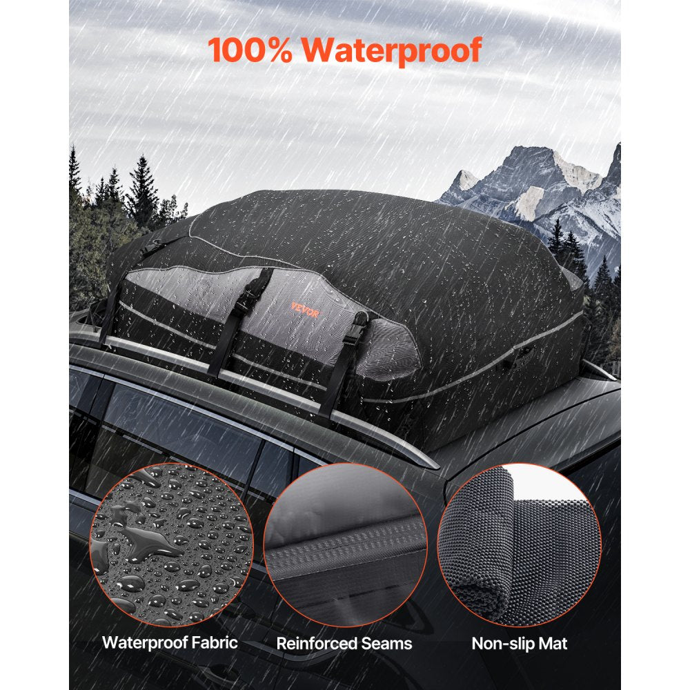 THCB-P0320 - 21 Cu Ft Waterproof Rooftop Carrier Bag for Safe Travel