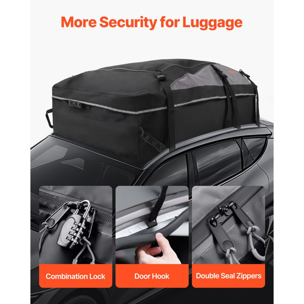 THCB-P0320 - 21 Cu Ft Waterproof Rooftop Carrier Bag for Safe Travel