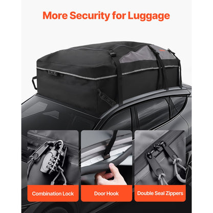 THCB-P0320 - 21 Cu Ft Waterproof Rooftop Carrier Bag for Safe Travel