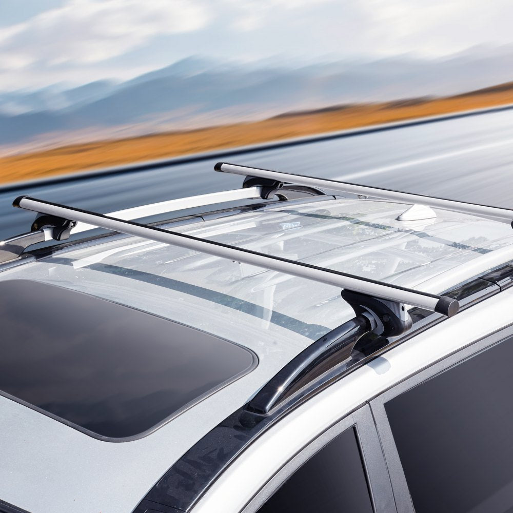 HJ-RB021-54" - Universal 54" Aluminum Roof Rack Cross Bars with Anti-Theft Lock