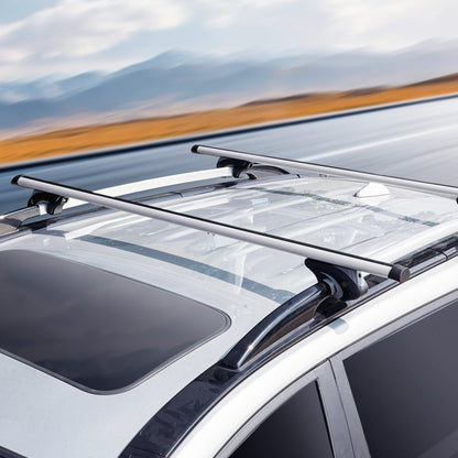 HJ-RB021-54" - Universal 54" Aluminum Roof Rack Cross Bars with Anti-Theft Lock
