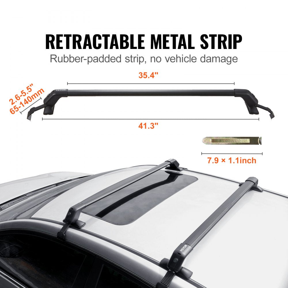 HJ-RB017-108CM - 41.3" Durable Aluminum Roof Crossbars for Easy Vehicle Use