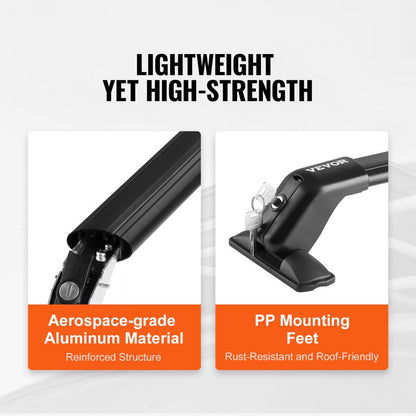HJ-RB017-108CM - 41.3" Durable Aluminum Roof Crossbars for Easy Vehicle Use