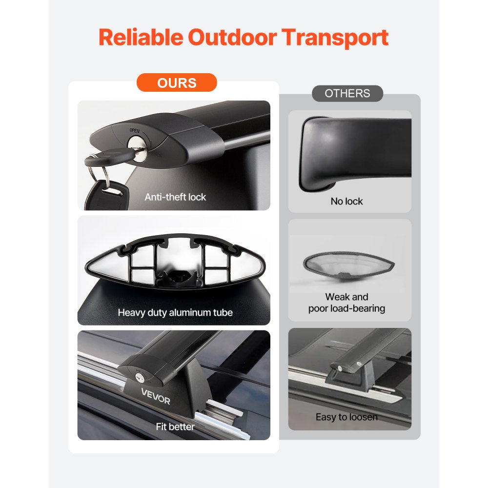 HJ-RB022 - Easy-Install Roof Rack Cross Bars for Jeep Grand Cherokee