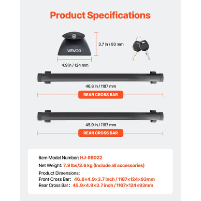 HJ-RB022 - Easy-Install Roof Rack Cross Bars for Jeep Grand Cherokee