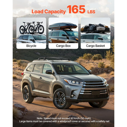 HJ-RB032 - Durable Aluminum Roof Rack for Toyota Highlander (2014-2019)