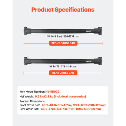HJ-RB032 - Durable Aluminum Roof Rack for Toyota Highlander (2014-2019)