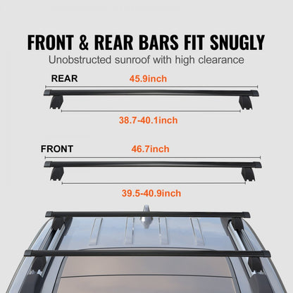 HJ-RB022 - Durable Aluminum Roof Rack Bars for Jeep Grand Cherokee 2011-2021