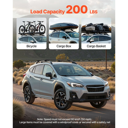 HJ-RB023-S - Aerodynamic Roof Rack Cross Bars for Subaru Crosstrek 2018-2024