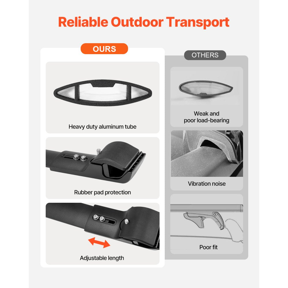 HJ-RB023-S - Aerodynamic Roof Rack Cross Bars for Subaru Crosstrek 2018-2024