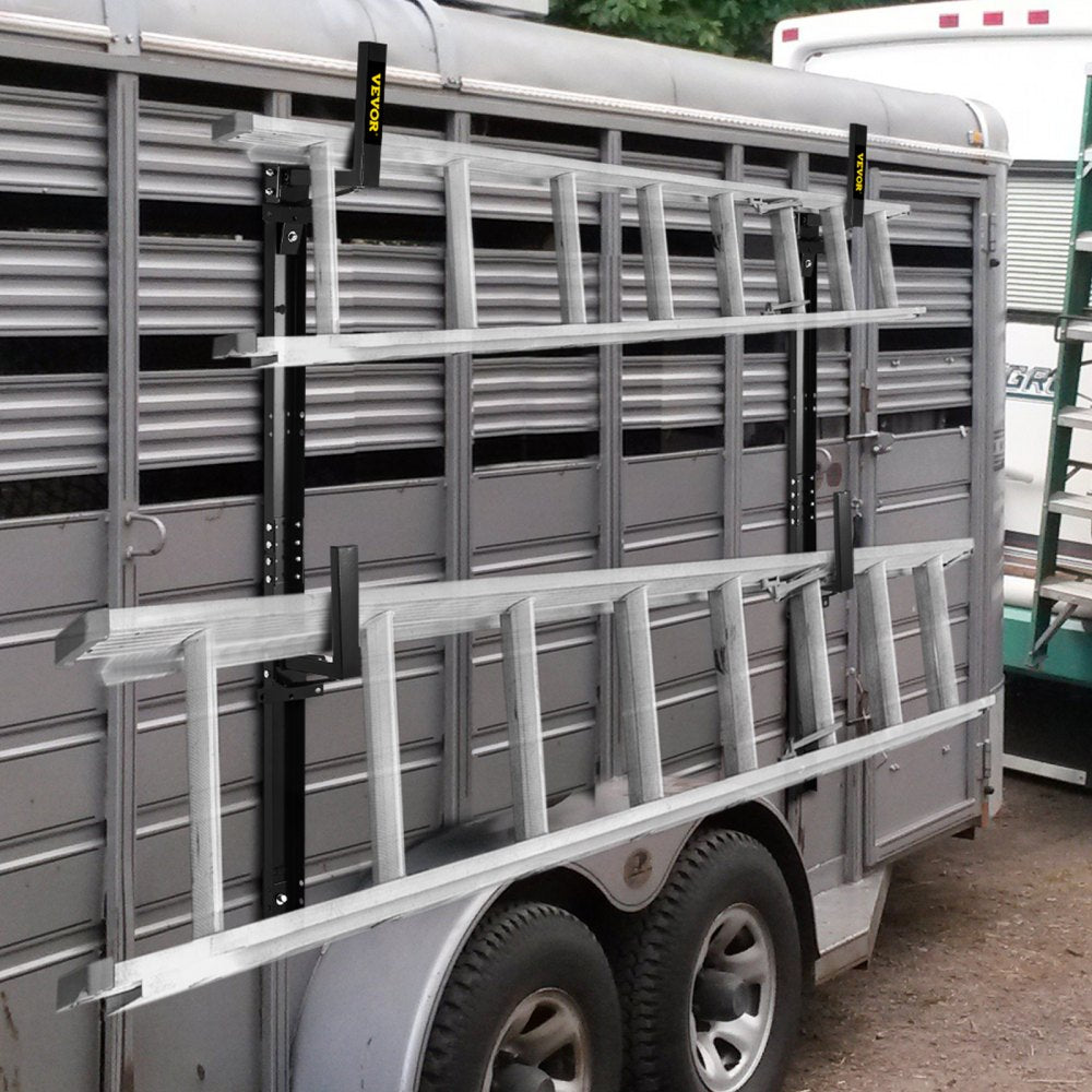 VV-TR-S46 - Heavy-Duty Steel Adjustable Ladder Rack for Trailers