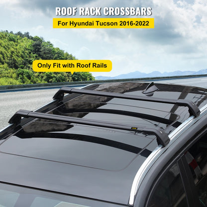 010978185727 - Lightweight Stainless Steel Roof Racks for Hyundai Tucson, Weatherproof