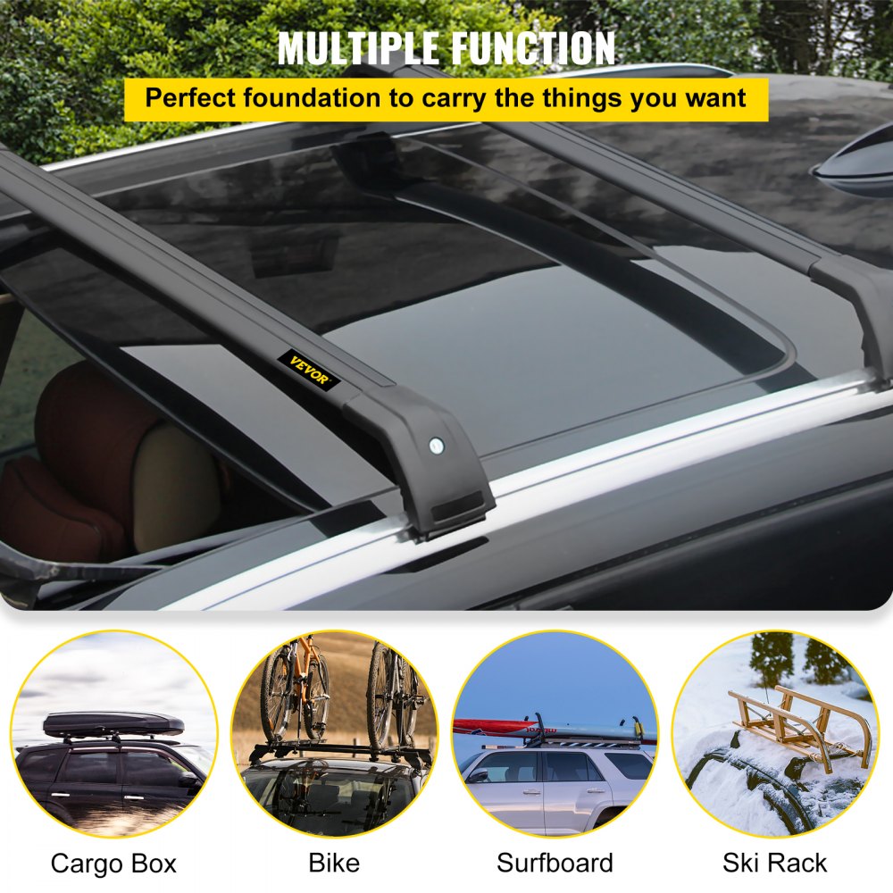 010978185727 - Lightweight Stainless Steel Roof Racks for Hyundai Tucson, Weatherproof