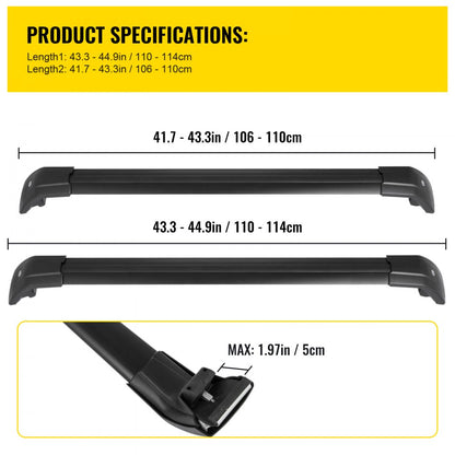 010978185727 - Lightweight Stainless Steel Roof Racks for Hyundai Tucson, Weatherproof