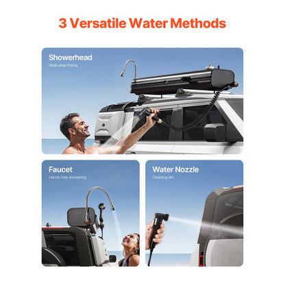 YK-SX-20L - 4.5 Gal High-Capacity Aluminum Roof Rack Water Tank