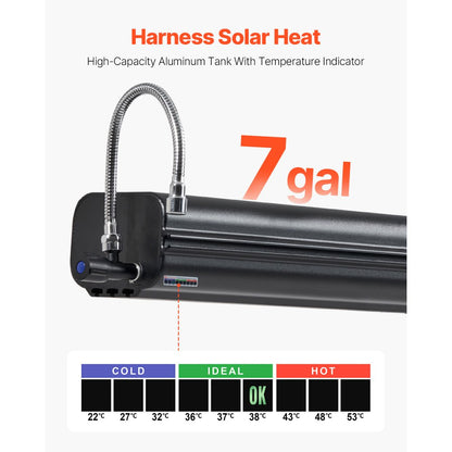 YK-SX-26L - Durable Aluminum Roof Rack Water Tank for Outdoor Showers