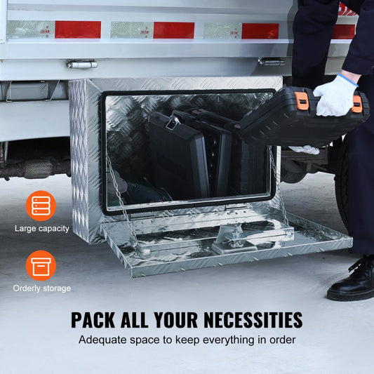 UTTB-241718 - Heavy-Duty Aluminum Truck Box, 24"×17"×18" Waterproof Storage