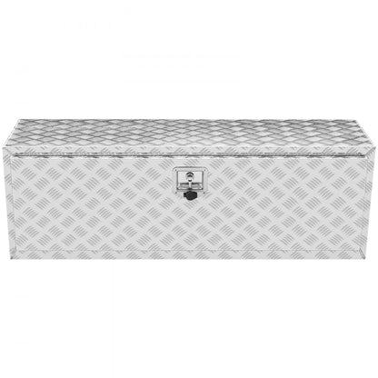 UTTB-482424 - Heavy-Duty 48" Aluminum Truck Box with Diamond Plate Design