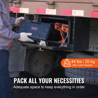 TB17-12B - Durable Aluminum Underbody Truck Tool Box with Lock & Seal