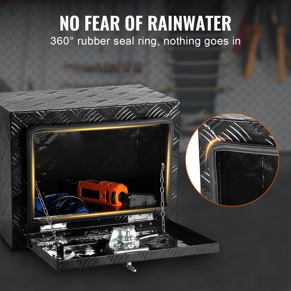 TB17-12B - Durable Aluminum Underbody Truck Tool Box with Lock & Seal