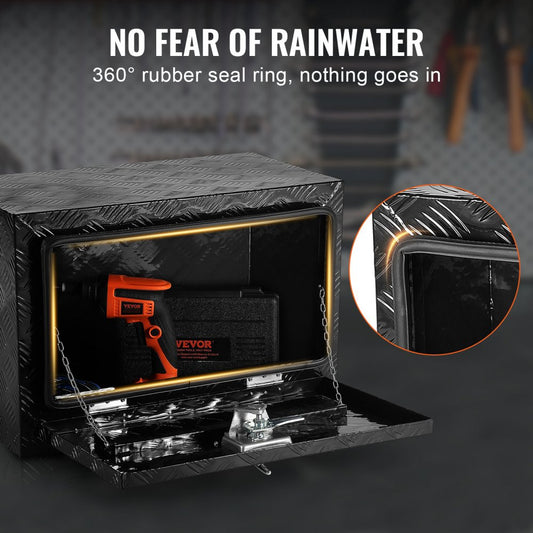 TB17-13B - Durable 24" Aluminum Underbody Toolbox with Lock and Key