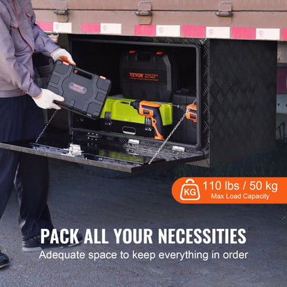 TB17-4B - Durable Aluminum Underbody Toolbox with Lock & Sealing Strip