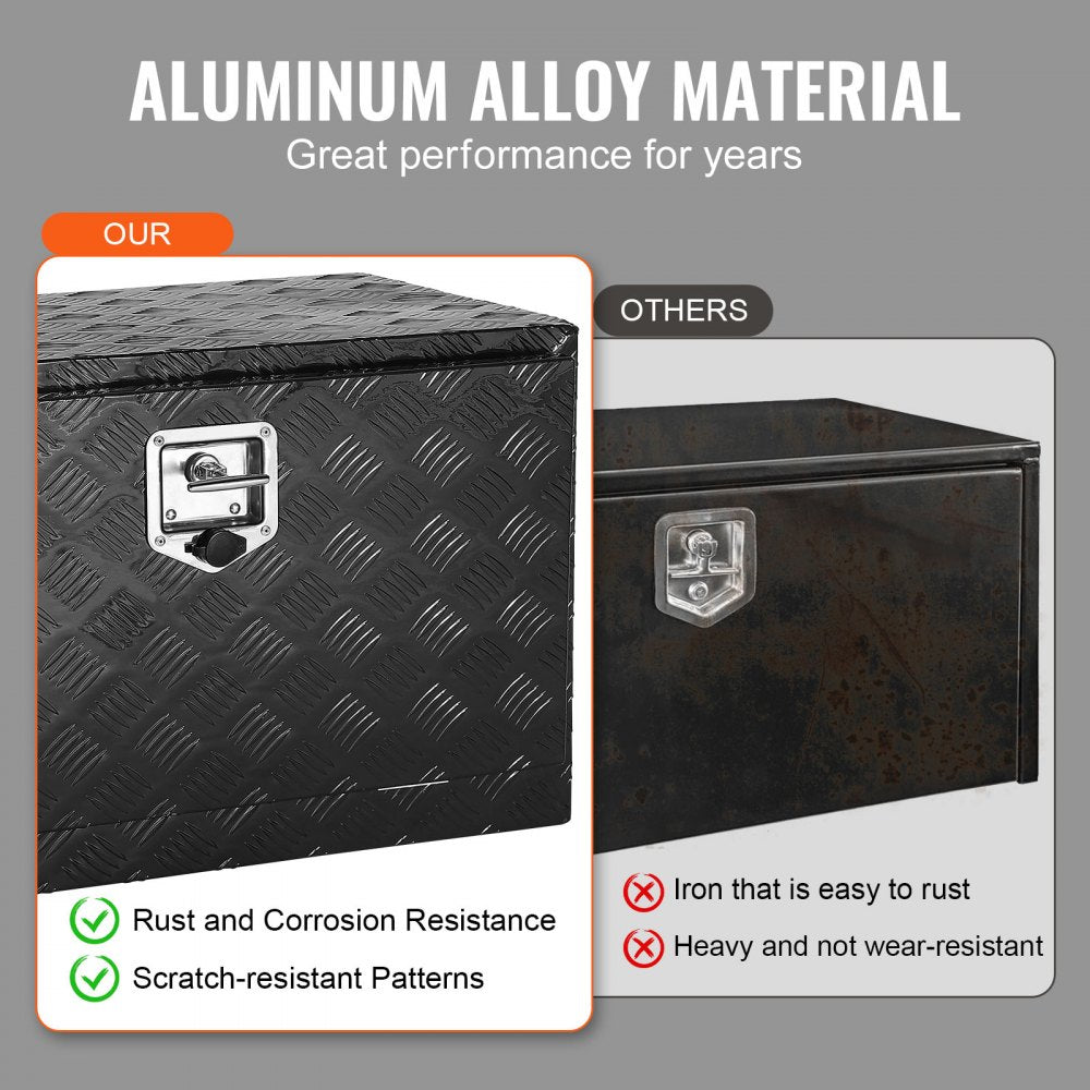 TB17-4B - Durable Aluminum Underbody Toolbox with Lock & Sealing Strip
