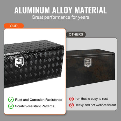 TB17-5B - Durable Underbody Aluminum Toolbox with Lock for Trucks and Vans