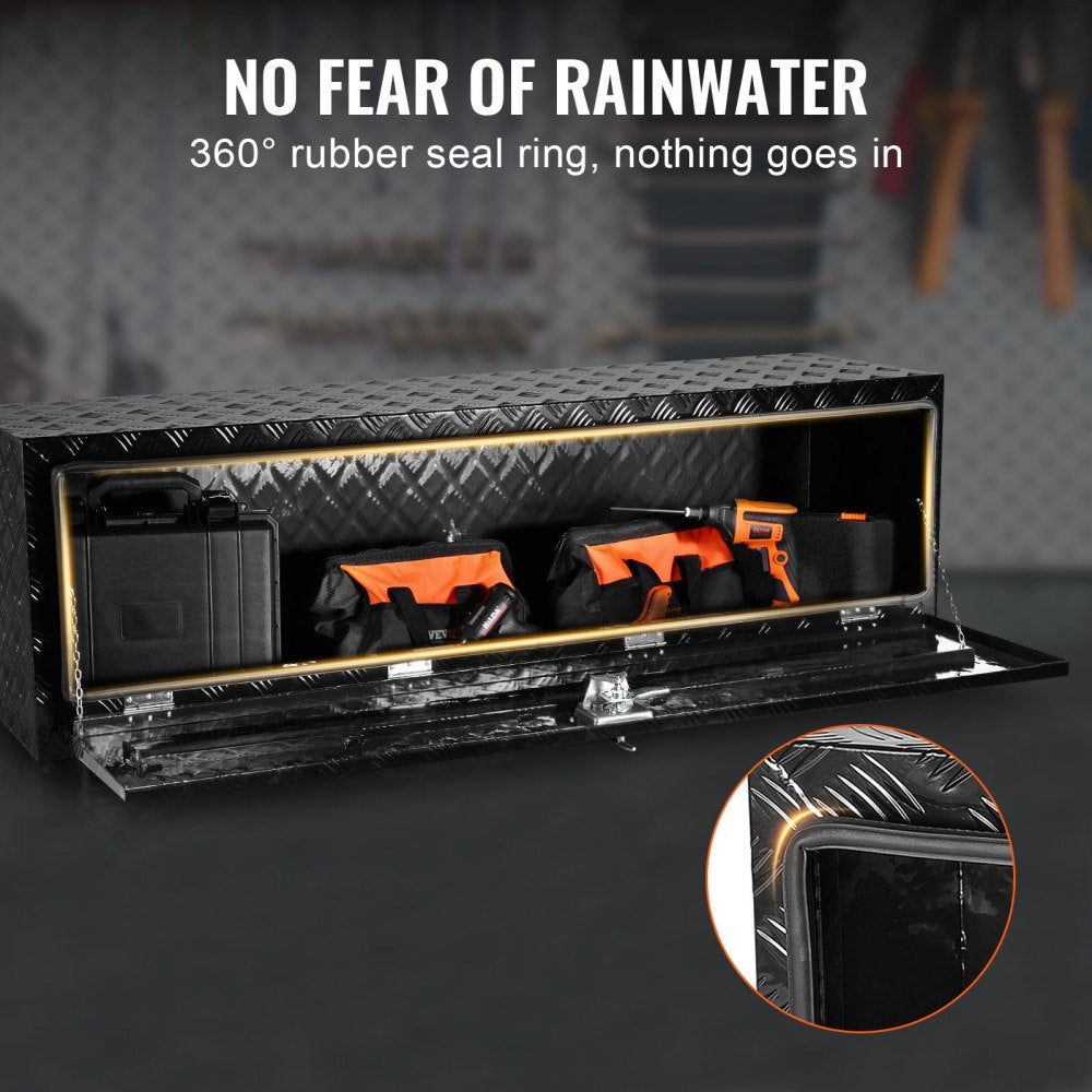 TB17-5B - Durable Underbody Aluminum Toolbox with Lock for Trucks and Vans