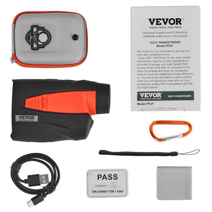 PF2F - VEVOR 1300 Yards Magnetic Golf Rangefinder with Flag Lock Technology