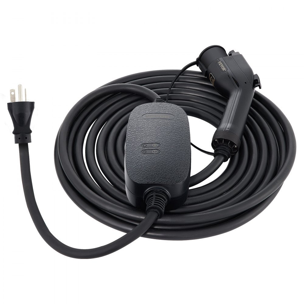 16A EV Charger - 25 ft NEMA 6-20 Fast Charger with LED Indicator