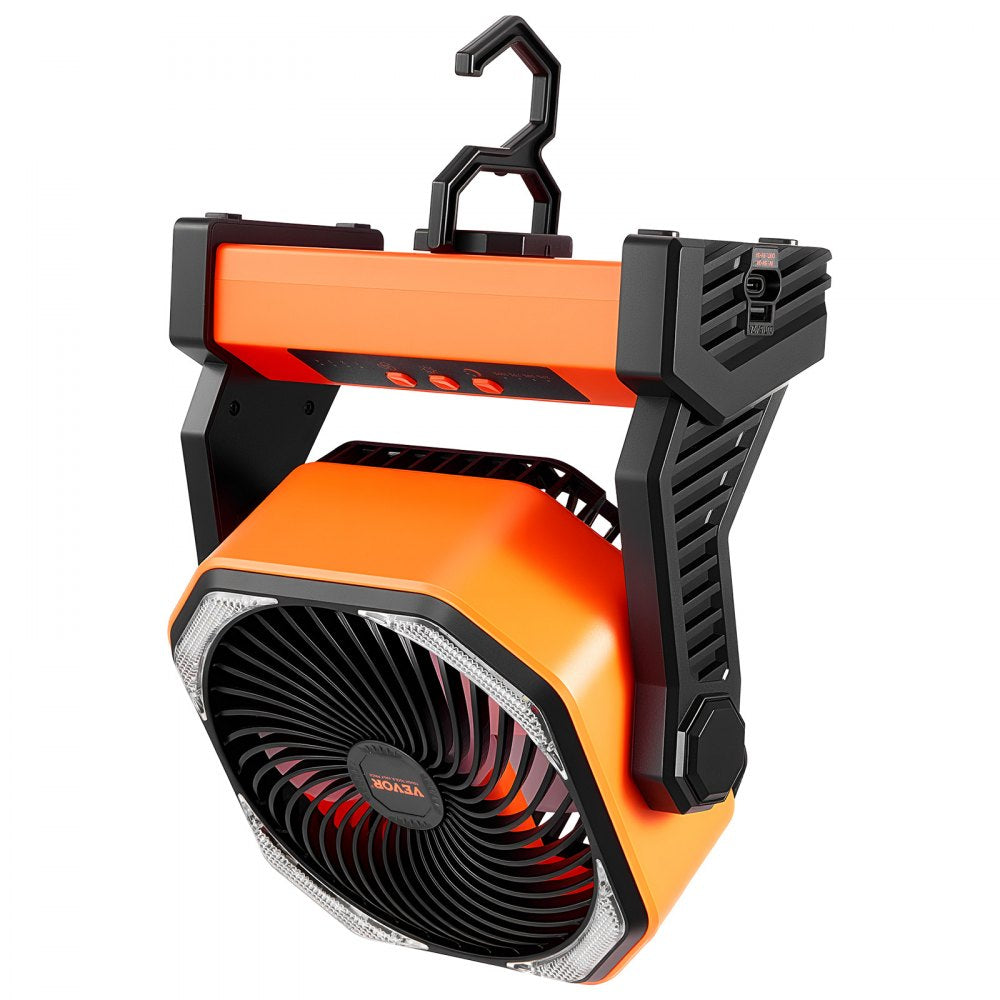 D10A - Quiet 8-Inch Rechargeable Fan with 4 Speed Levels