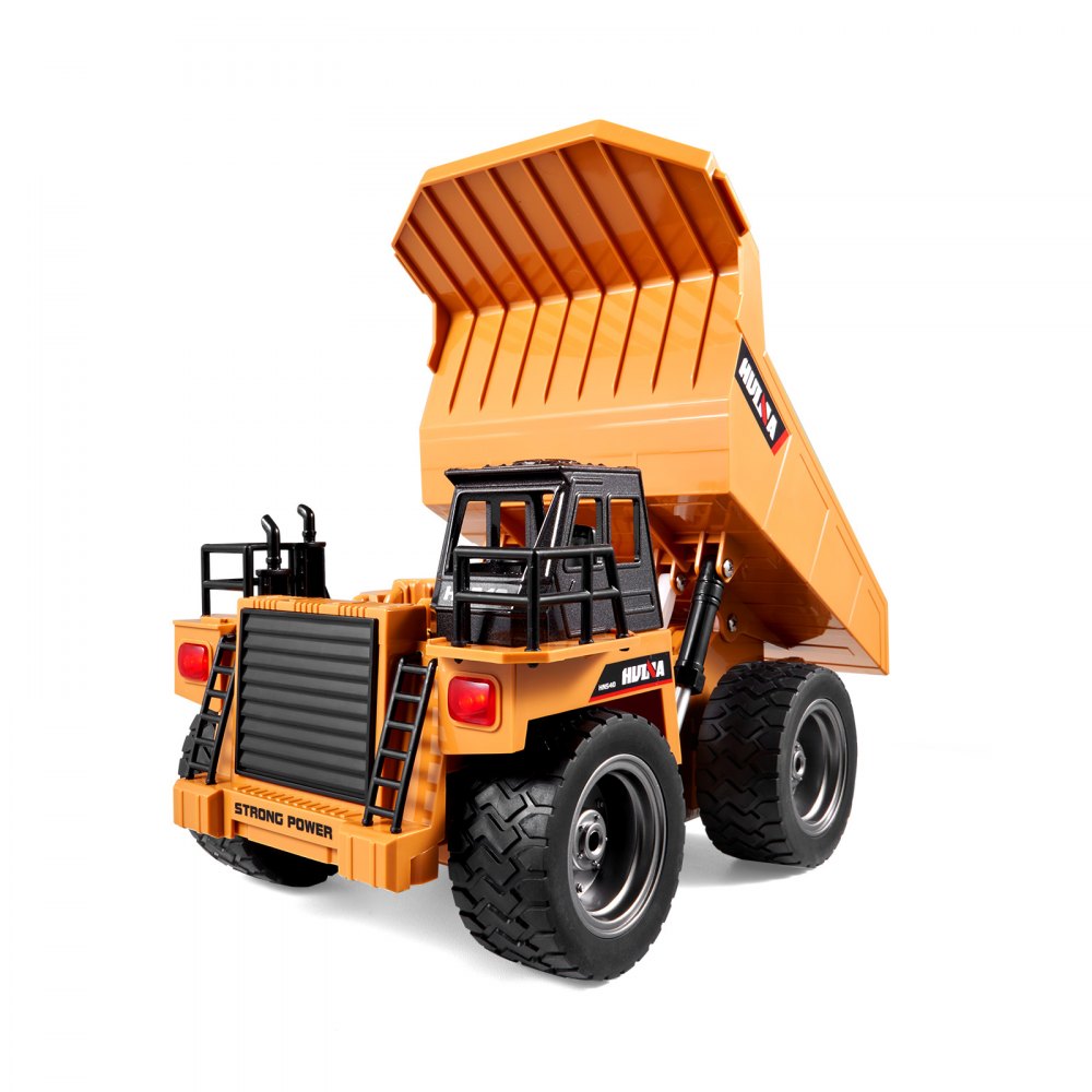 1534 - Remote Control Dump Truck with Sound Effects, 11" x 6.1", 100ft Range