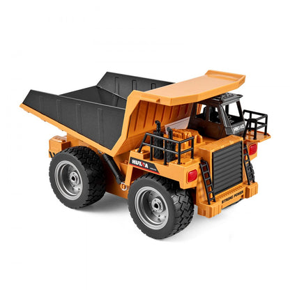 1533 - RC Dump Truck Toy with Sound Effects & Hydraulic Bed