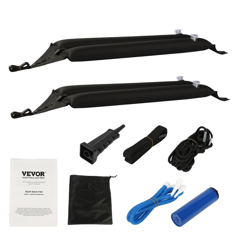 THRRP-002 - Soft Inflatable Roof Rack Pads for 88lbs Cargo Capacity