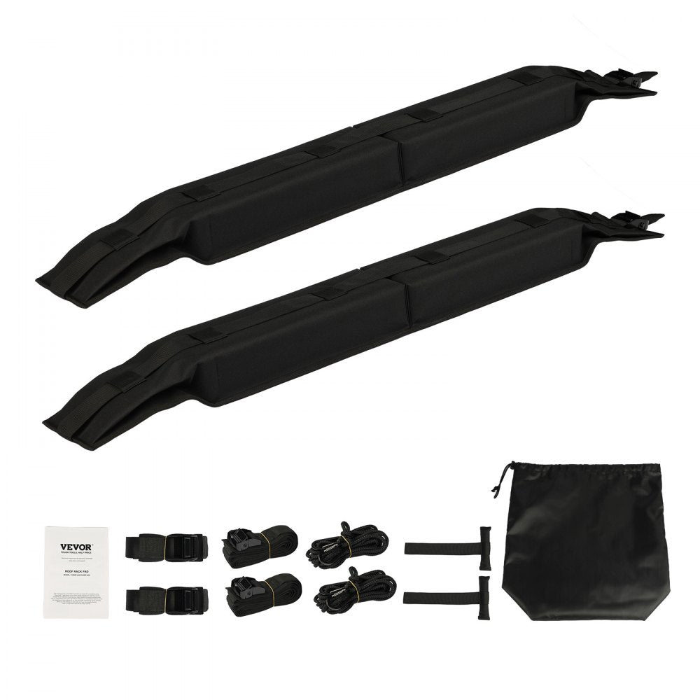 SR01 - 31.5" Soft Roof Rack Pads for Kayaks & Canoes