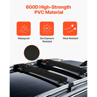 SR04 - 176lbs Waterproof Roof Rack Pads for Kayaks & Surfboards